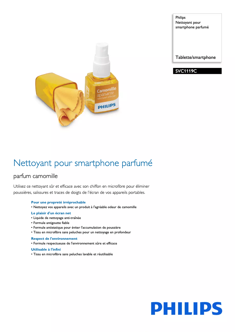 Imagen de la primera página del manual del dispositivo SVC1119C