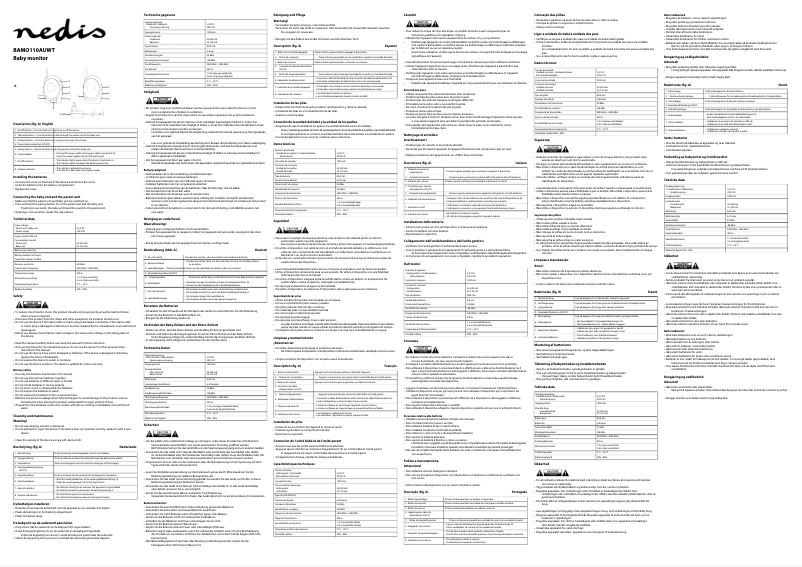 Page n°1 - Manuel utilisateur Nedis BAMO110AUWT