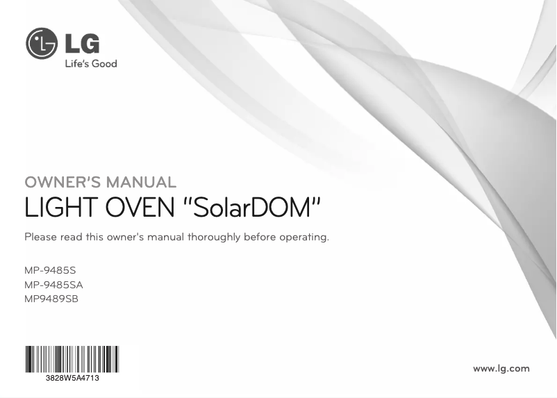 Página 1 del manual Manual de usuario LG MP9489SB
