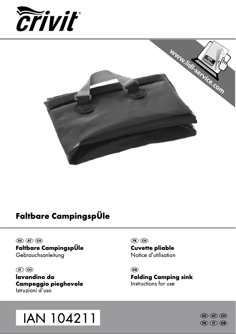 Página 1 del manual Manual de usuario Crivit IAN 104211