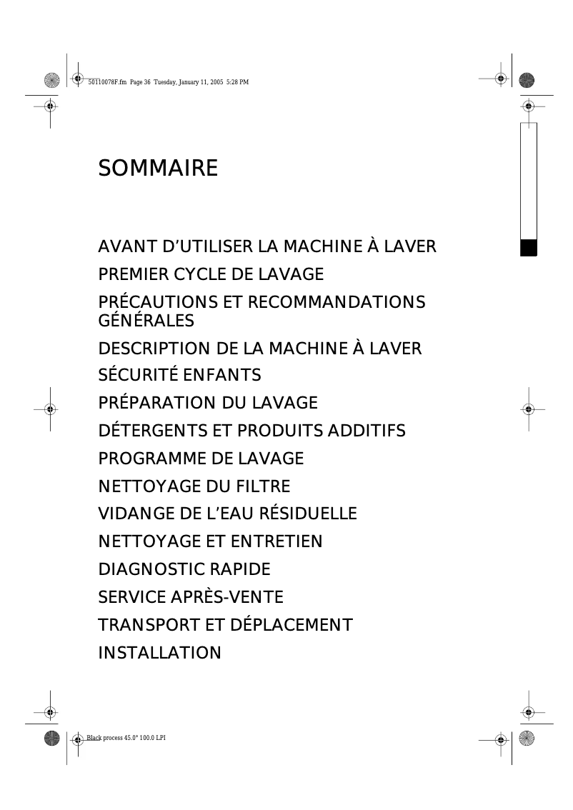 Page 1 of the manual User Manual Ignis AWV 094