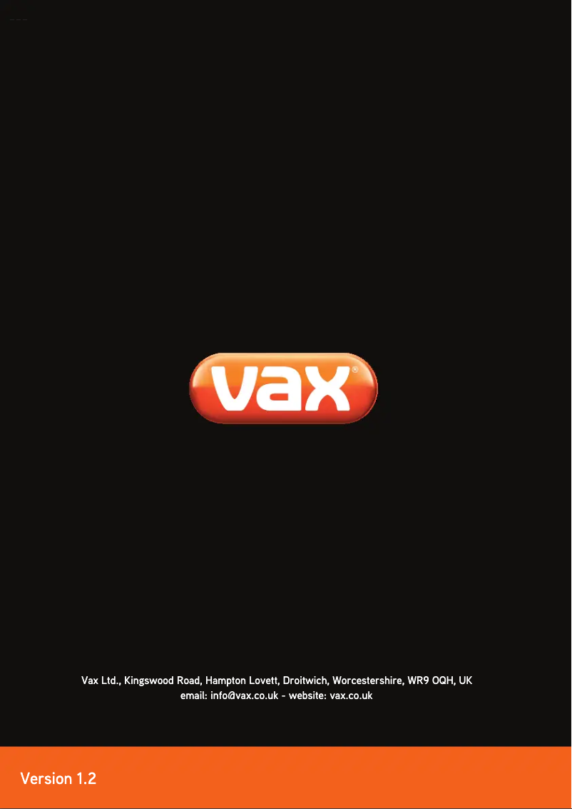 Página 1 del manual Manual de usuario Vax S6 HOME MASTER COMPACT