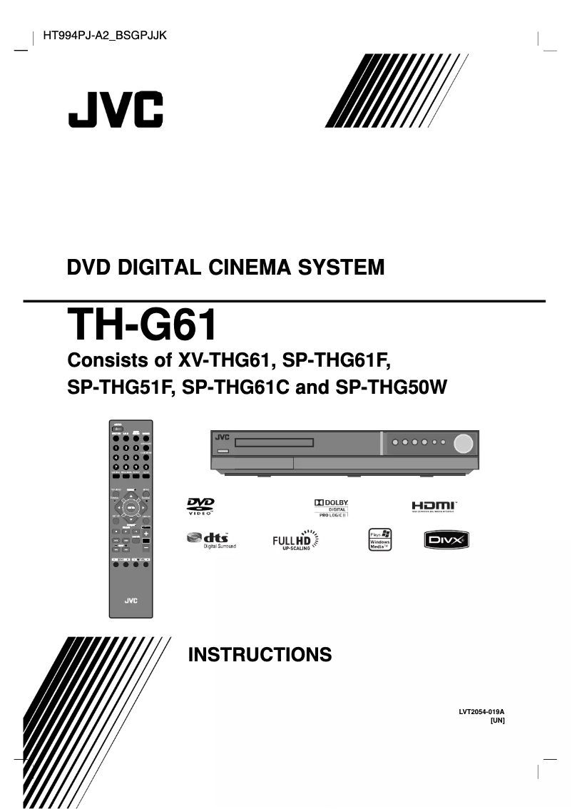 Image de la première page du manuel de l'appareil TH-G61UN