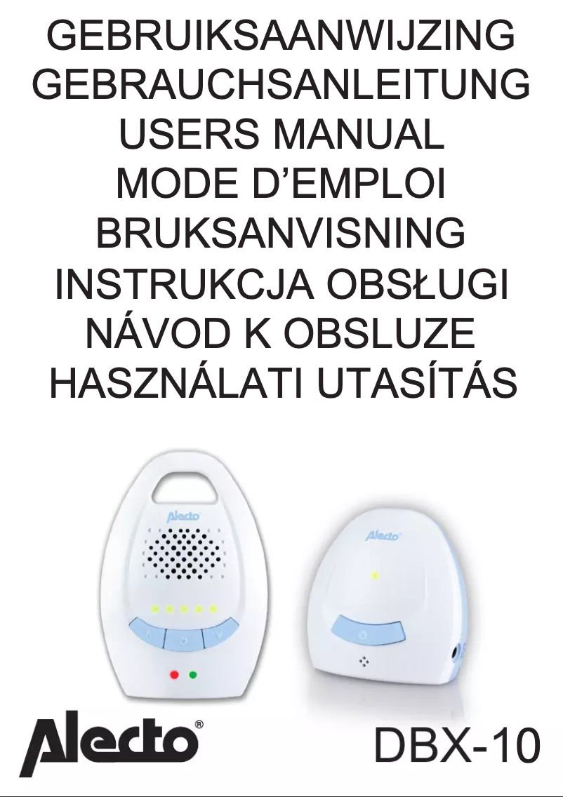 Image de la première page du manuel de l'appareil DBX-10