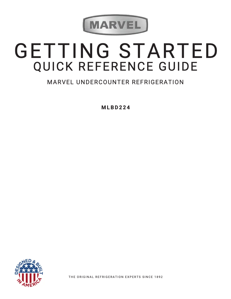 Image de la première page du manuel de l'appareil MLBD224IS01A