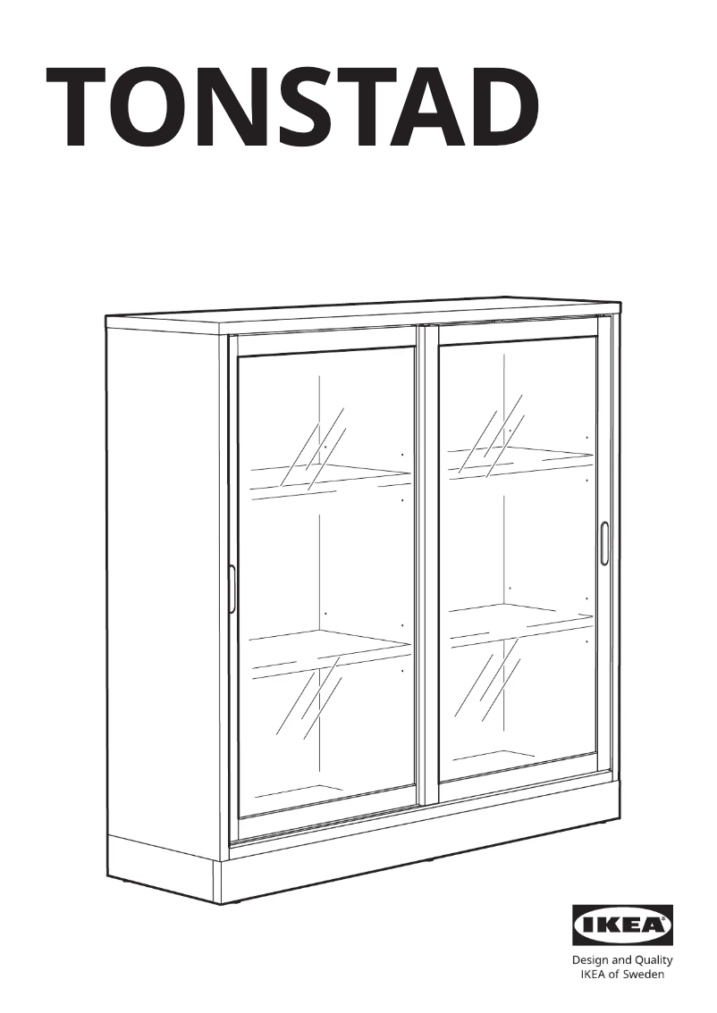 Page 1 de la notice Manuel utilisateur Ikea TONSTAD 004.892.79