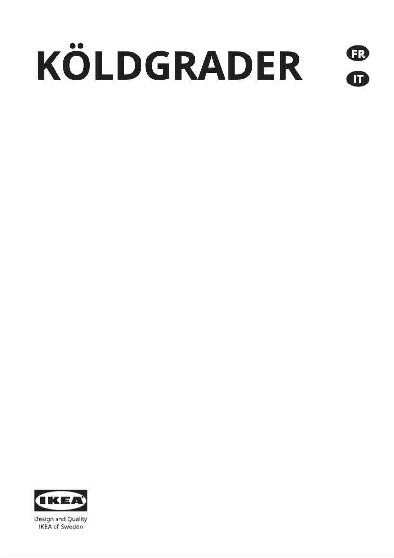 Page 1 de la notice Manuel utilisateur Ikea KÖLDGRADER 505.527.44