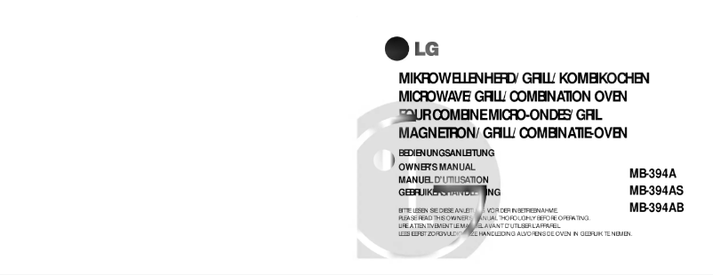 Image de la première page du manuel de l'appareil MB-394AB