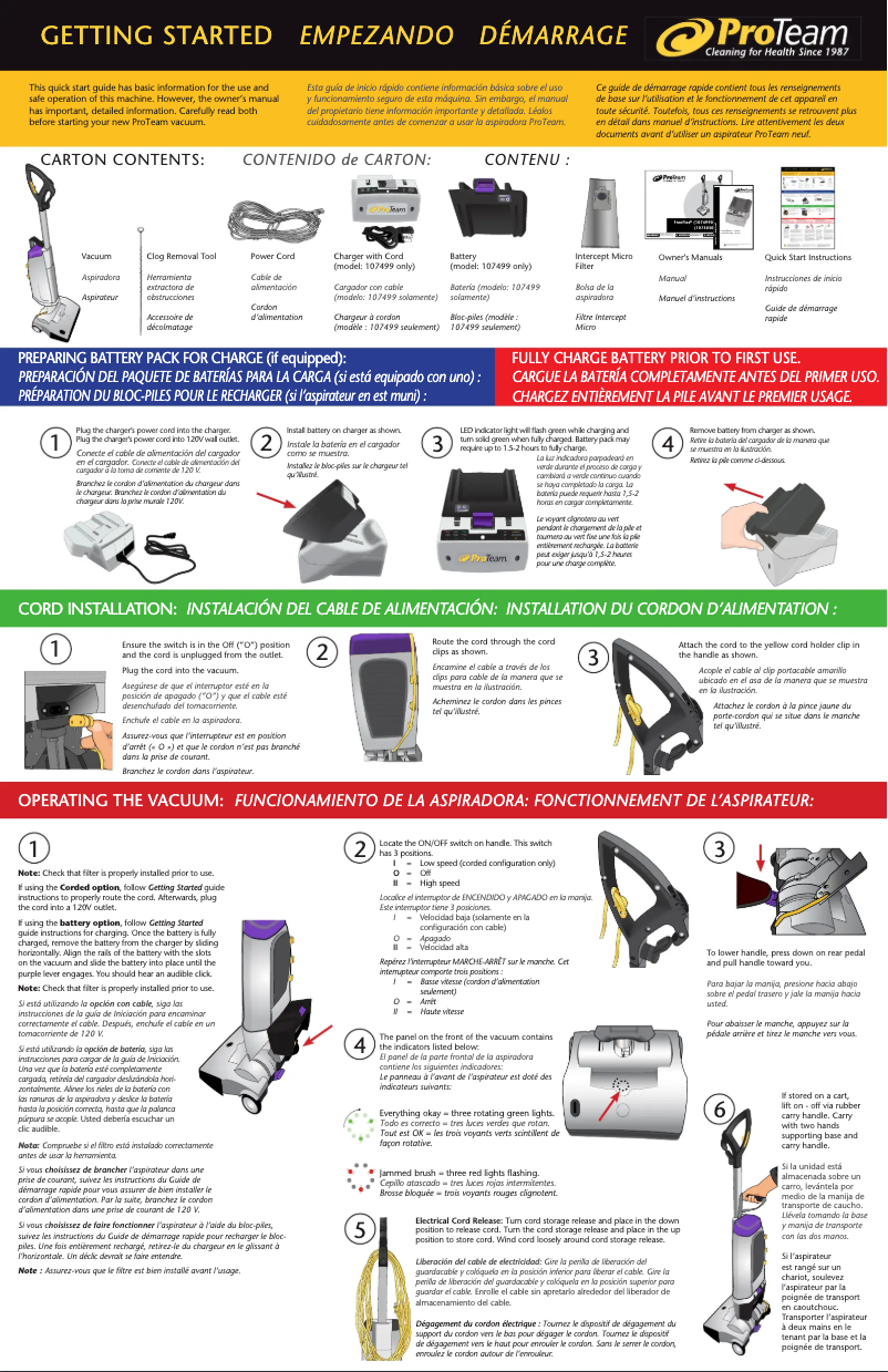 Image de la première page du manuel de l'appareil FreeFlex