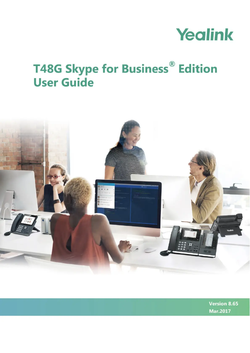 Page 1 de la notice Manuel utilisateur Yealink T48G