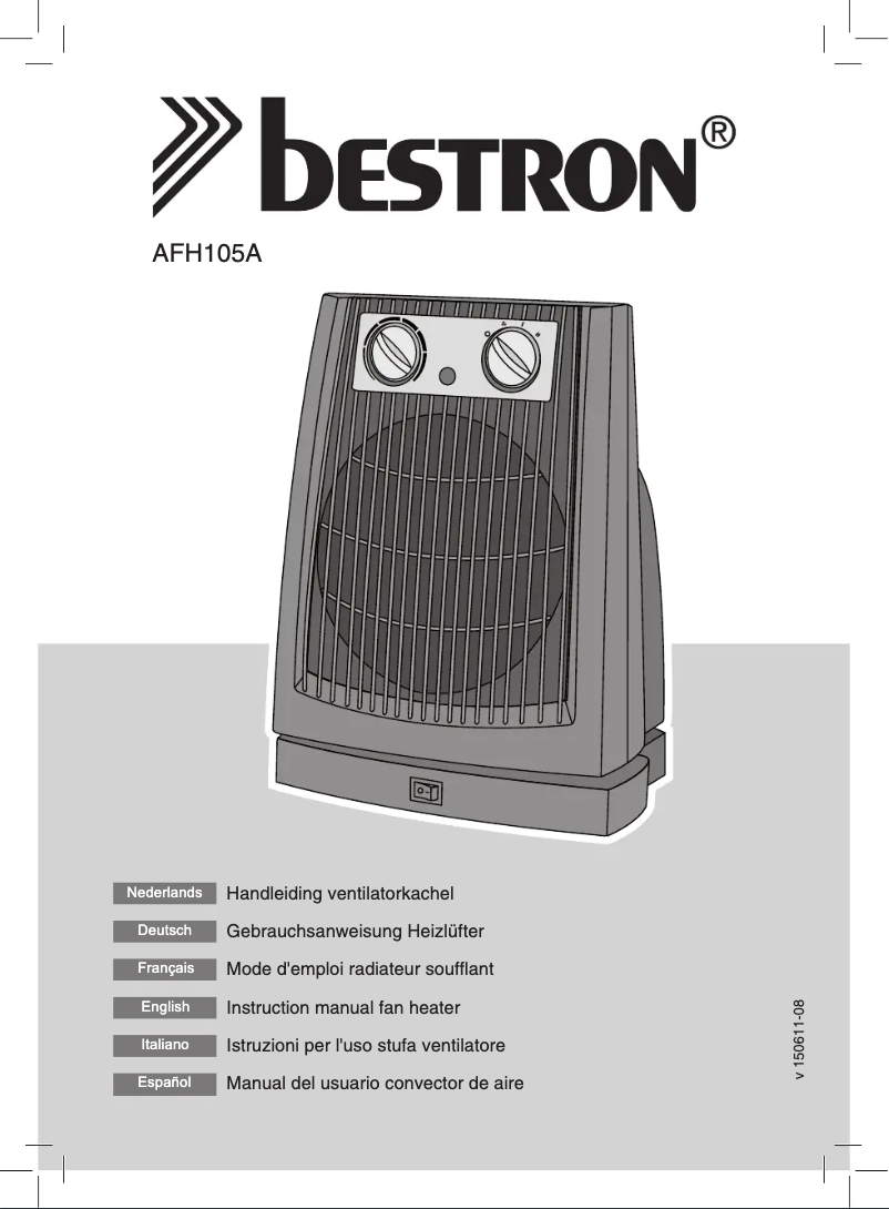 Page 1 de la notice Manuel utilisateur Bestron AFH105A