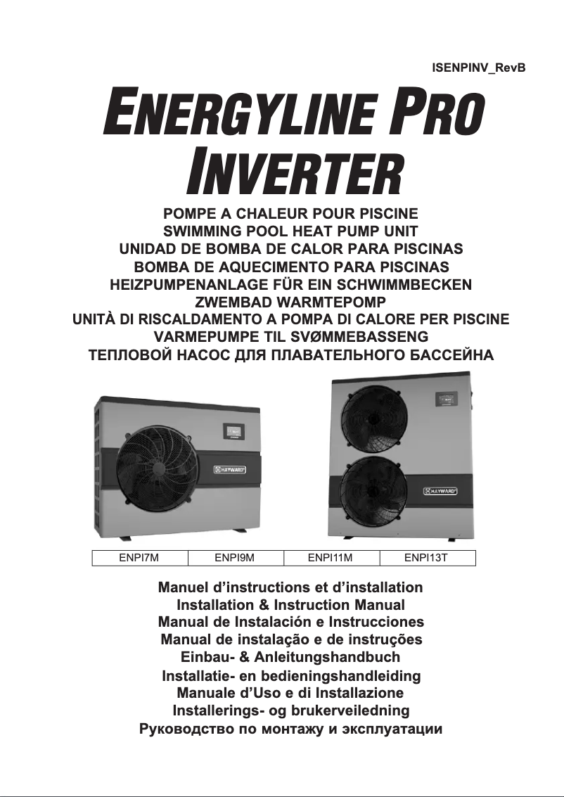 Page 1 de la notice Manuel utilisateur Hayward EnergyLine Pro Fi