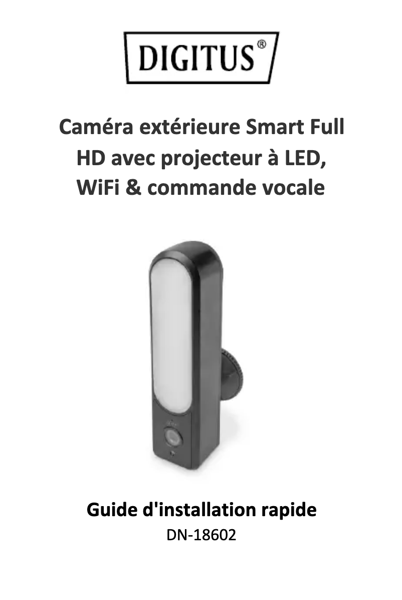 Image de la première page du manuel de l'appareil DN-18602