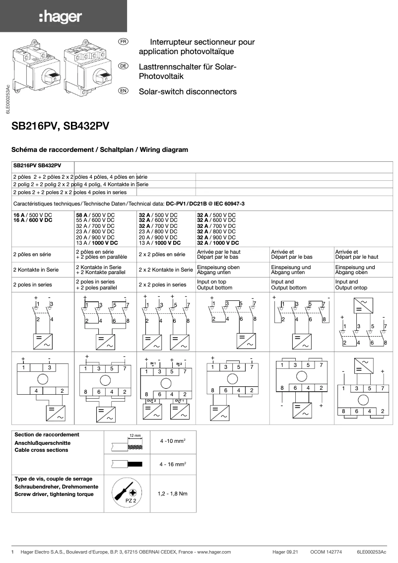 Image de la première page du manuel de l'appareil SB432PV