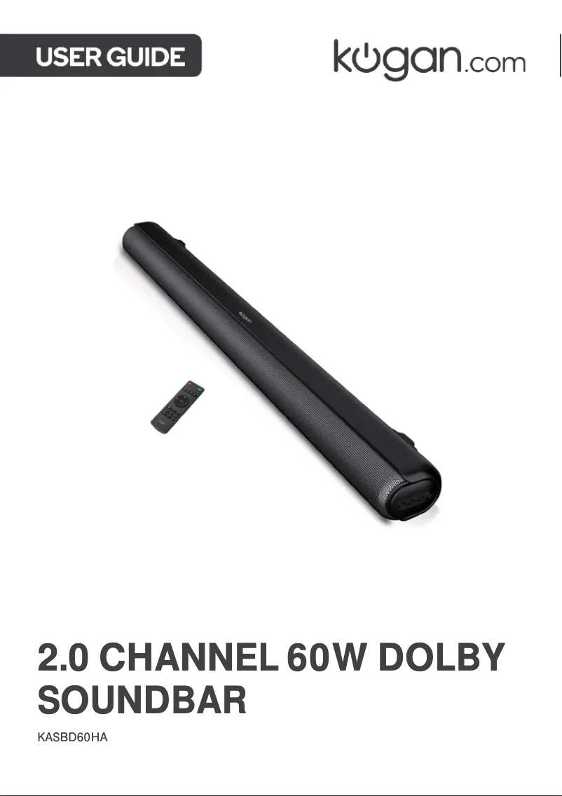 Image de la première page du manuel de l'appareil KASBD60HA