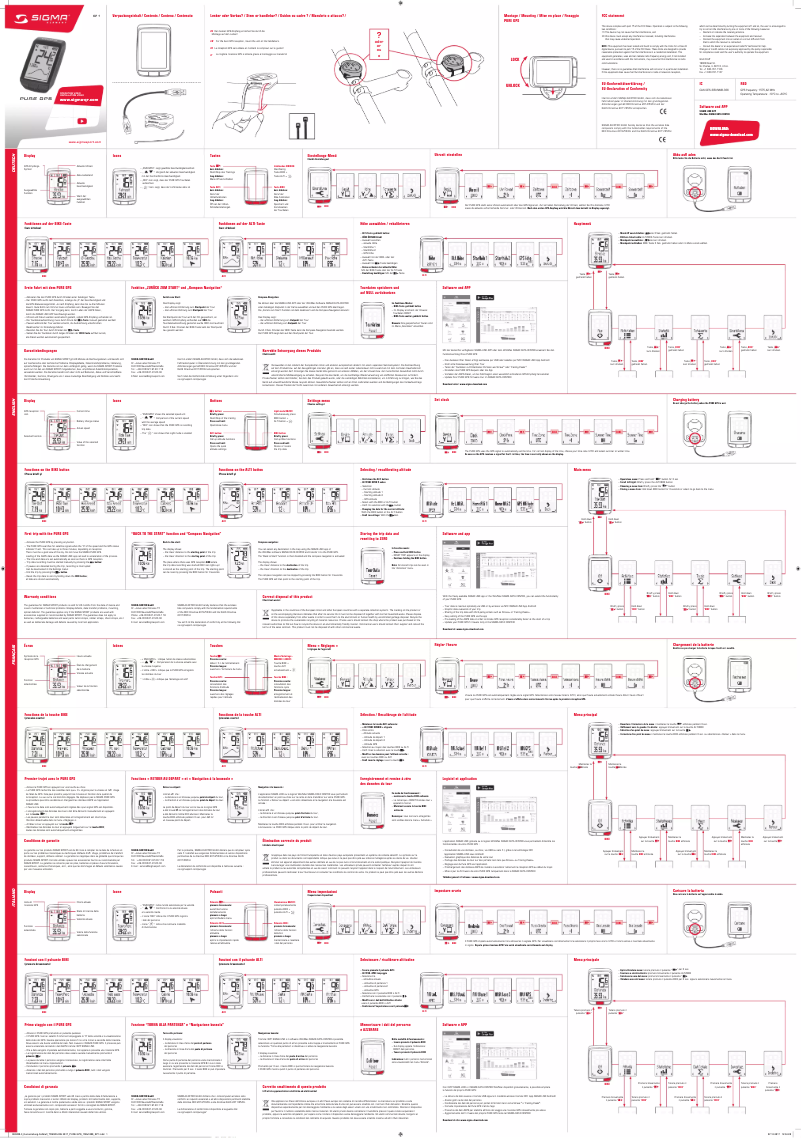 Image de la première page du manuel de l'appareil Pure GPS
