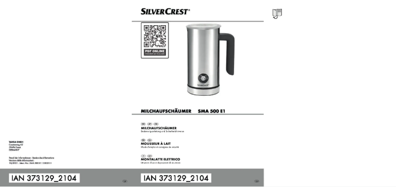 Page 1 de la notice Manuel utilisateur SilverCrest SMA 360 A1