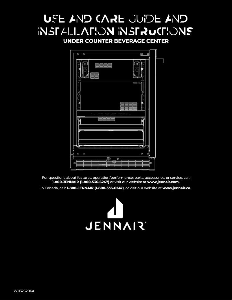 Page 1 de la notice Manuel utilisateur JennAir JUBFR242HM