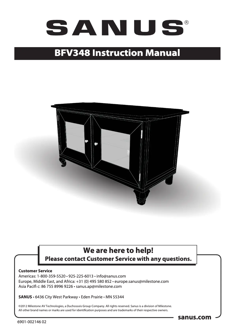 Image de la première page du manuel de l'appareil BFV348