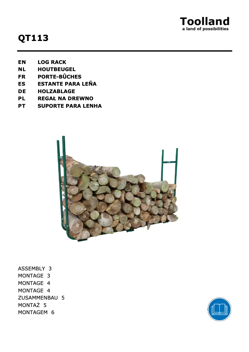 Page 1 de la notice Manuel utilisateur Toolland QT113