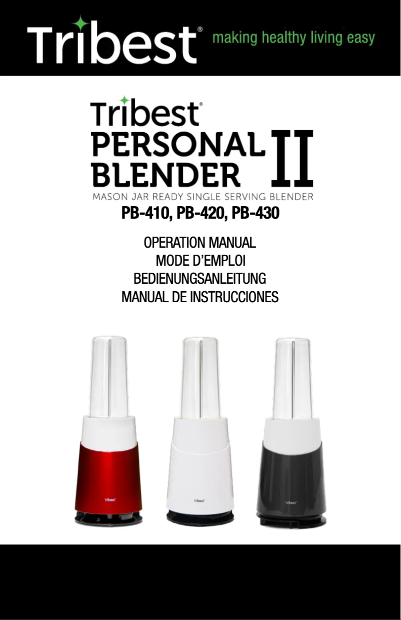 Image de la première page du manuel de l'appareil PB-430