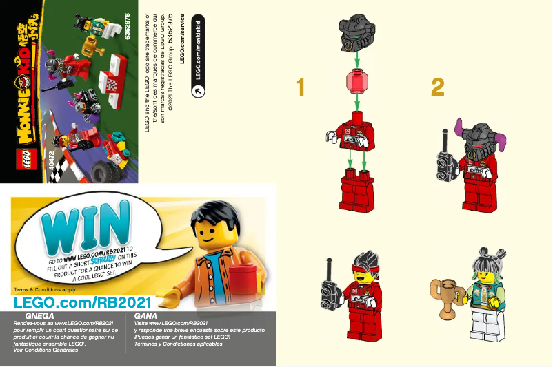 Page n°1 - Manuel utilisateur Lego Monkie Kid 40472