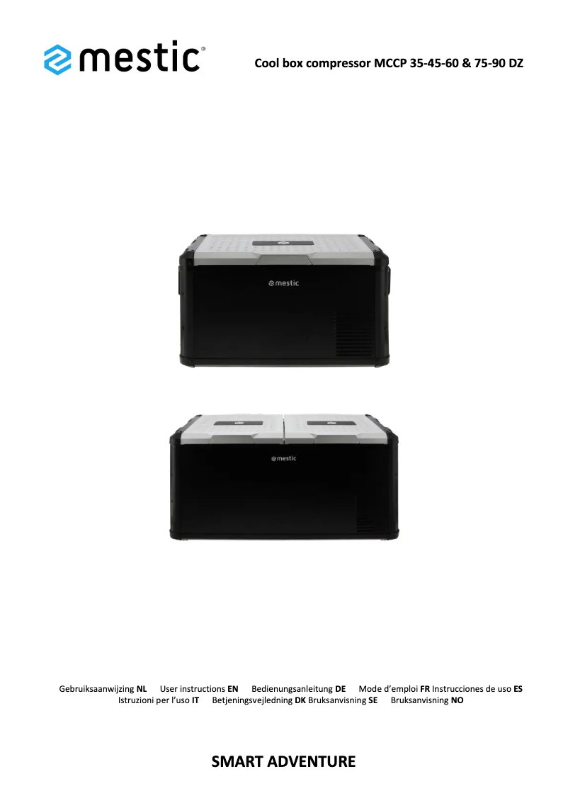 Page 1 de la notice Manuel utilisateur Mestic MCCP-45