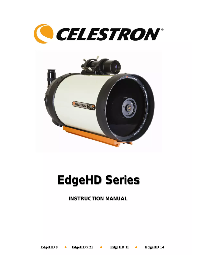 Page n°1 - Manuel utilisateur Celestron CGEM DX 1100 HD Computerized