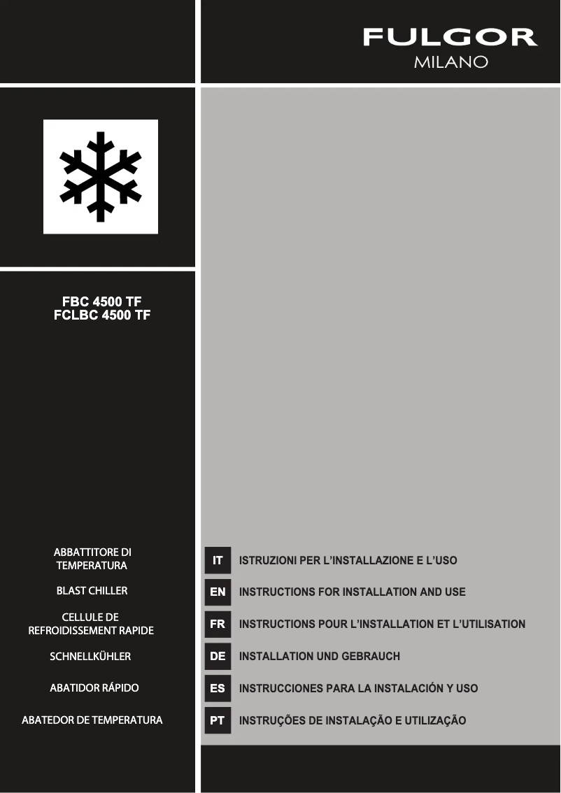 Image de la première page du manuel de l'appareil FCLBC 4500 TF