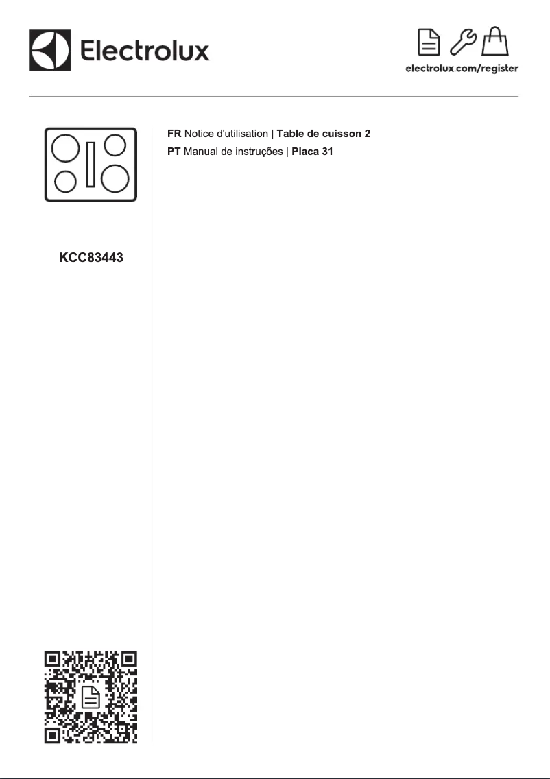 Image de la première page du manuel de l'appareil KCC83443