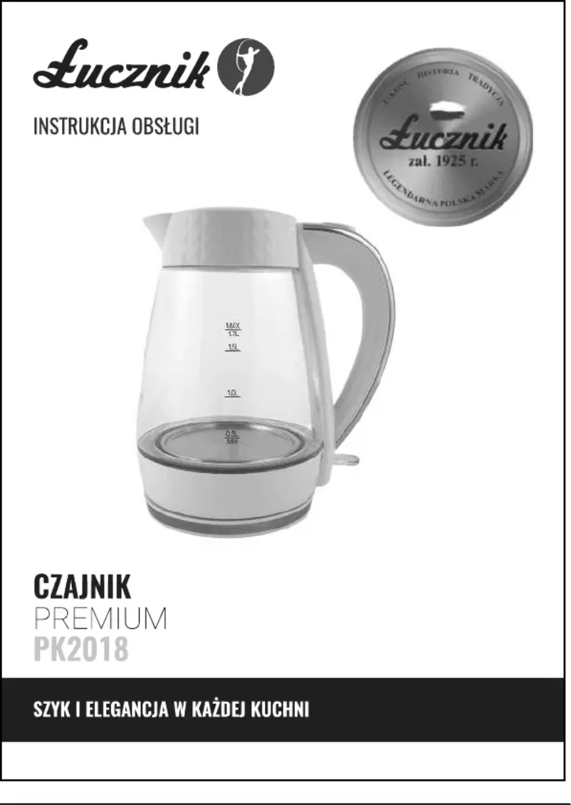 Page n°1 - Manuel utilisateur Łucznik Premium PK-2018