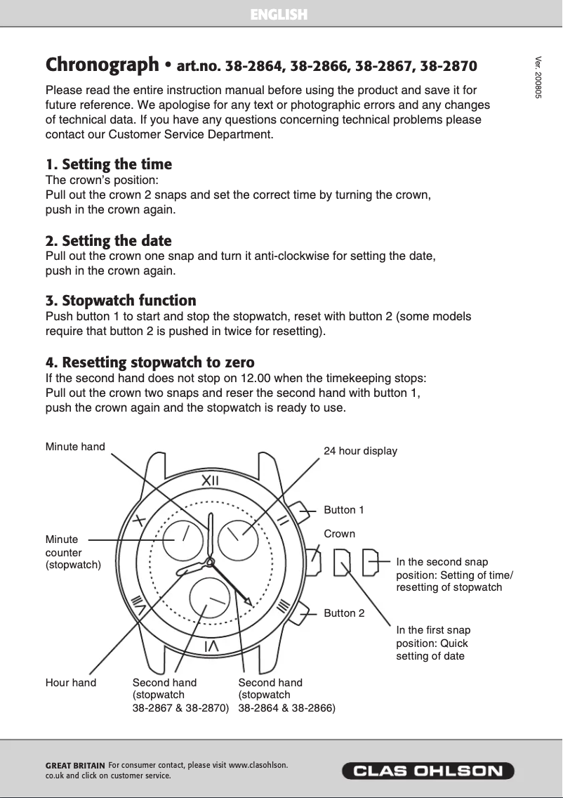 Page 1 de la notice Manuel utilisateur Prologue 38-2867