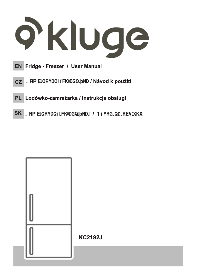 Page n°1 - Guide d'installation Kluge KC2192J
