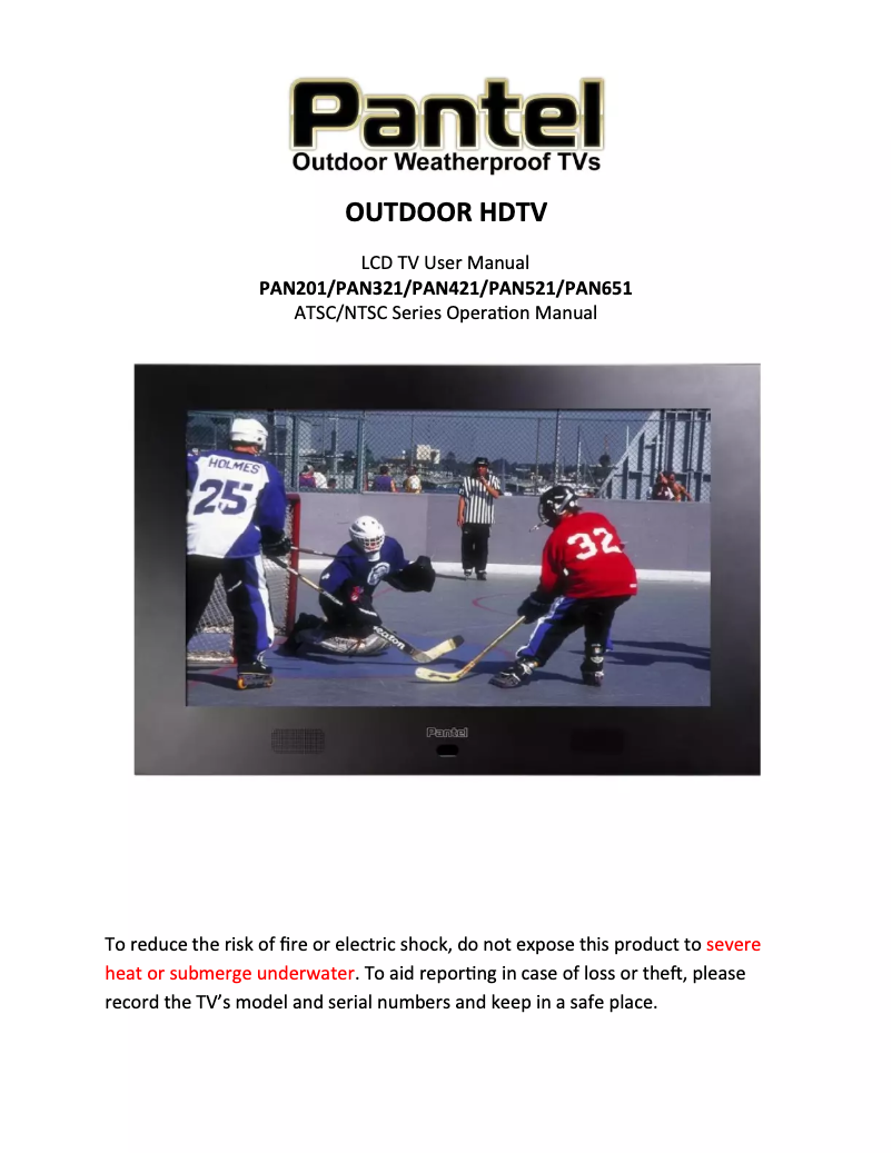 Page n°1 - Manuel utilisateur Pantel PAN421