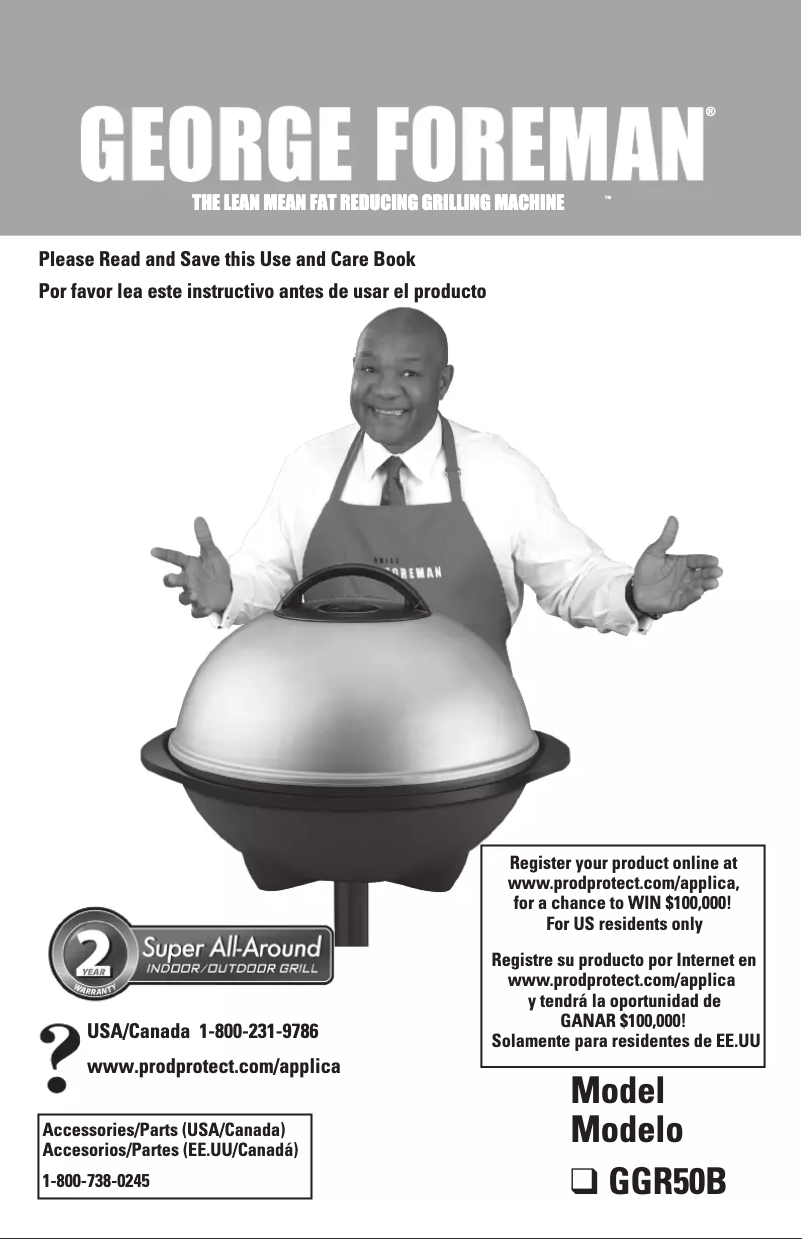 Page 1 de la notice Manuel utilisateur Applica GGR50B