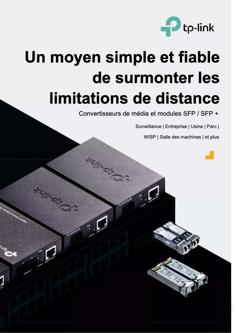 Page 1 de la notice Guide d'installation TP-Link TL-SM321A