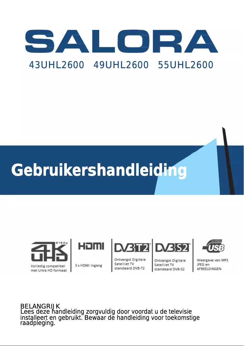 Page 1 de la notice Manuel utilisateur Salora 55UHL2600