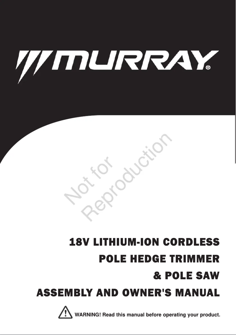 Image de la première page du manuel de l'appareil IQ18PSH