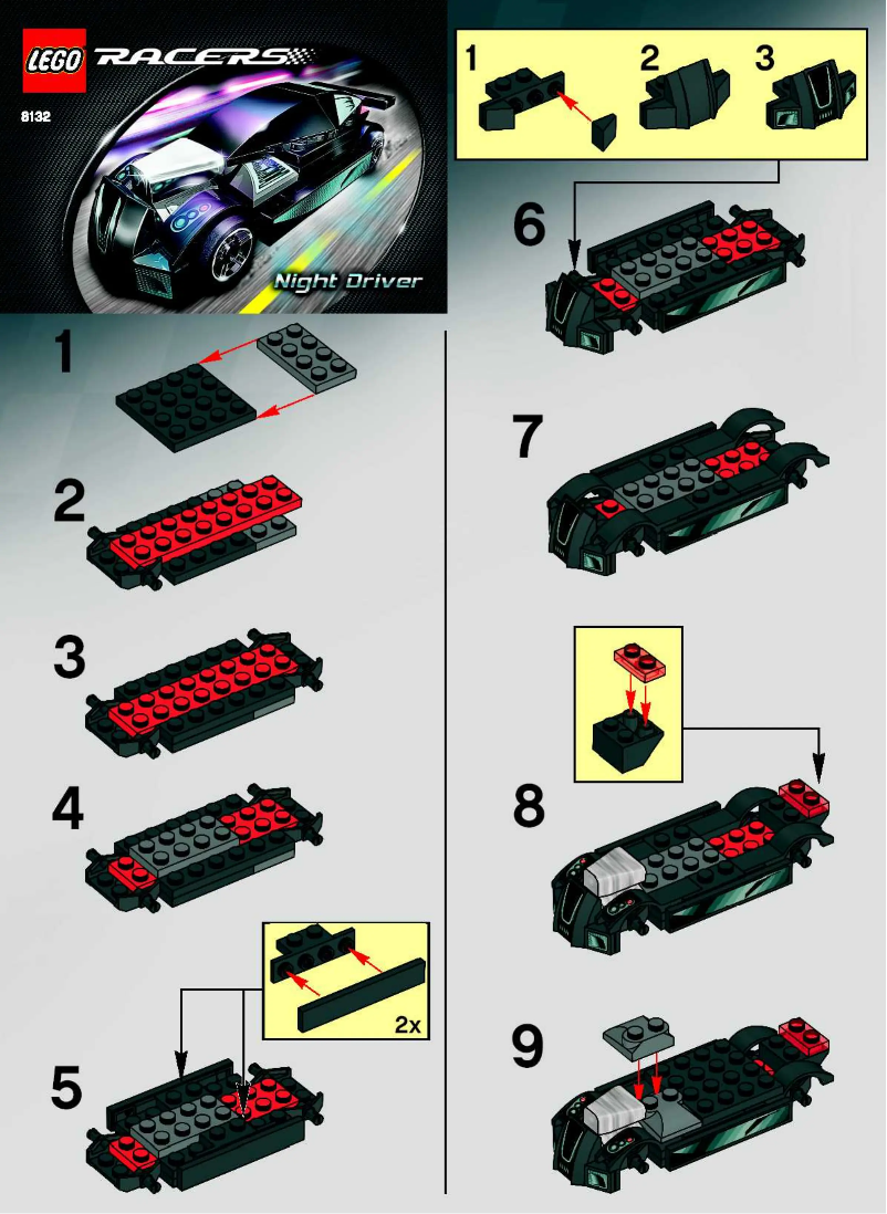 Page 1 de la notice Manuel utilisateur Lego Night Driver