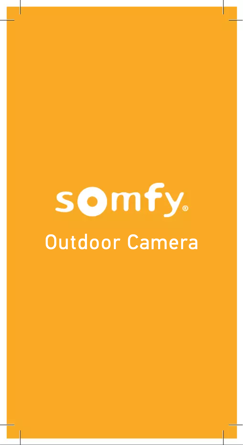 Page n°1 - Manuel utilisateur Somfy Outdoor Camera