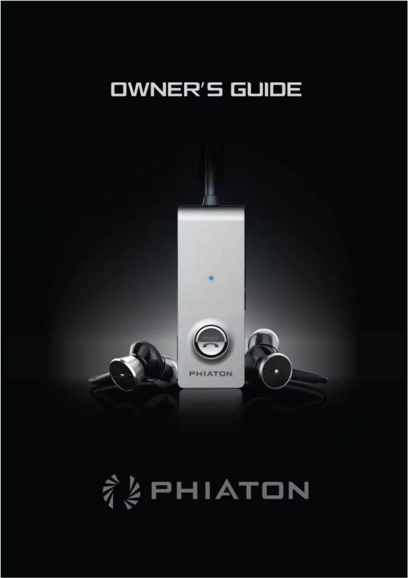 Page 1 de la notice Manuel utilisateur Phiaton BT 220 NC