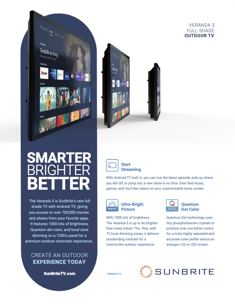 Image de la première page du manuel de l'appareil SB-V3-55-4KHDR-BL