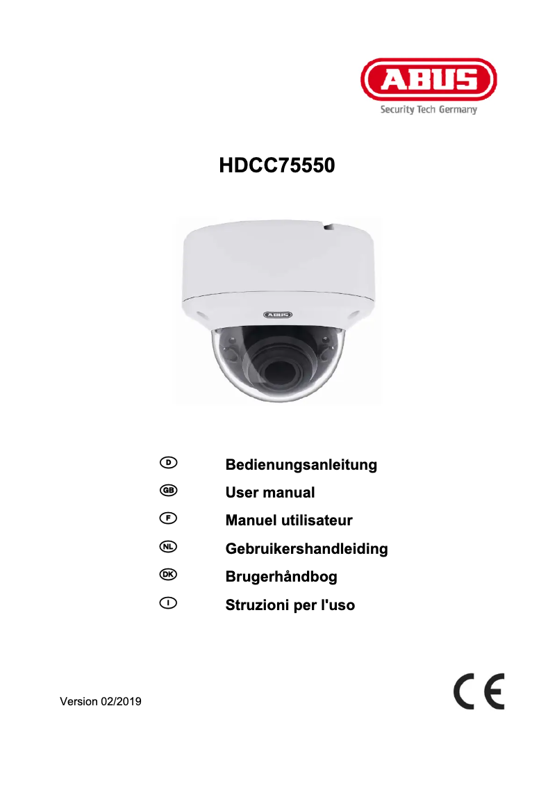 Image de la première page du manuel de l'appareil HDCC75550