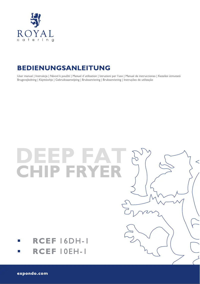 Page 1 de la notice Manuel utilisateur Royal Catering RCEF 10EH-1