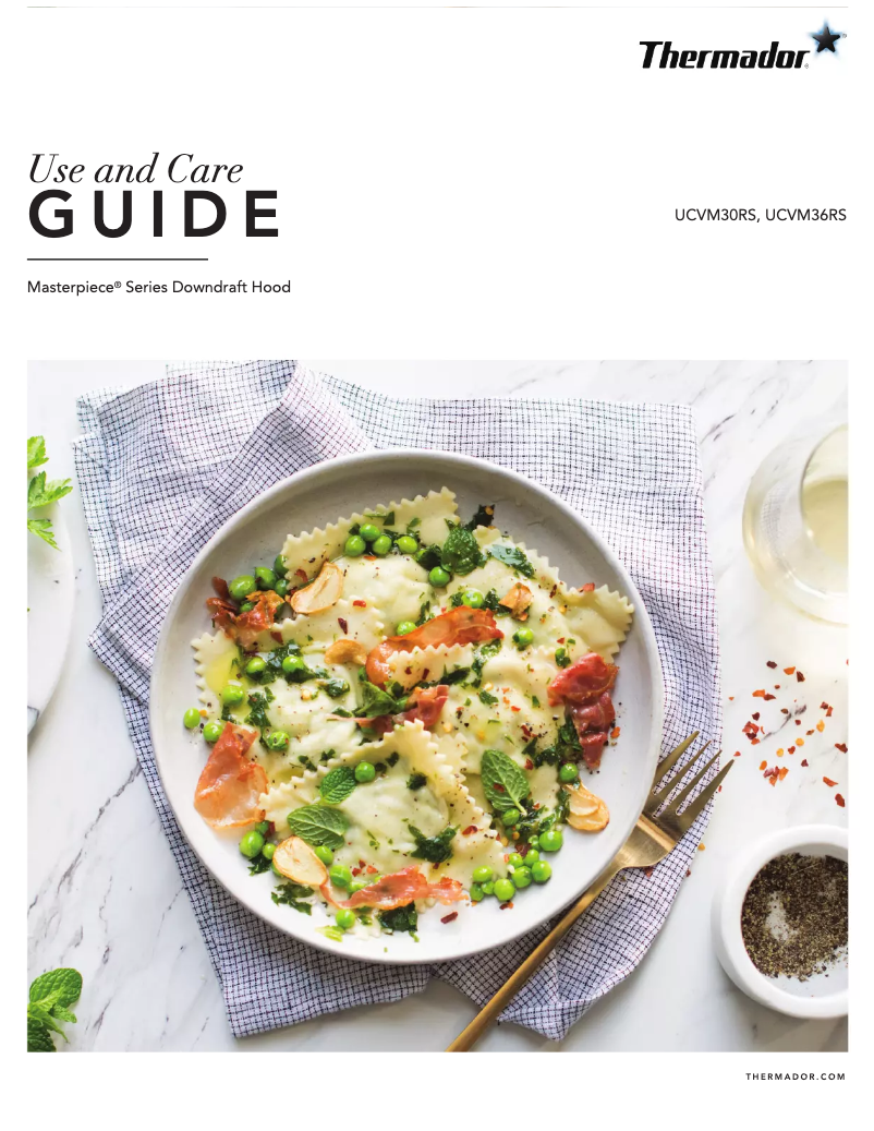 Page 1 de la notice Mode d'emploi Thermador UCVM36RS