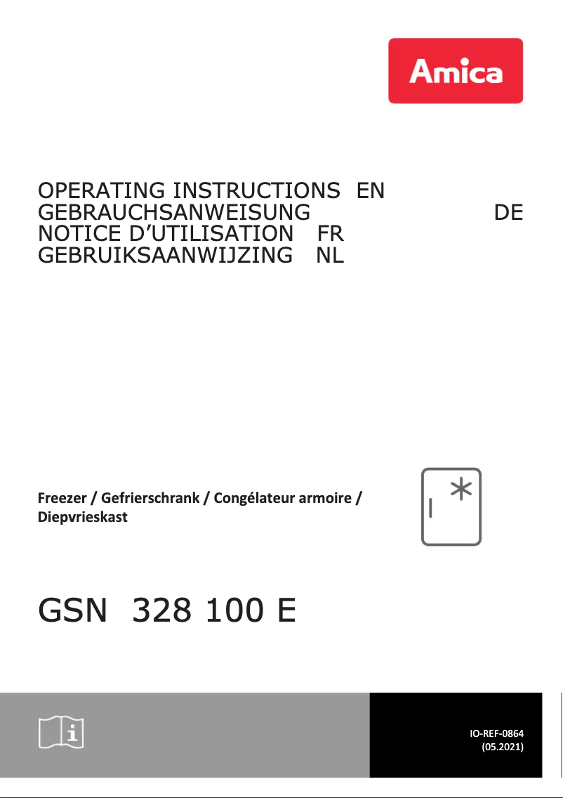 Page n°1 - Manuel utilisateur Amica GSN 328 100 E