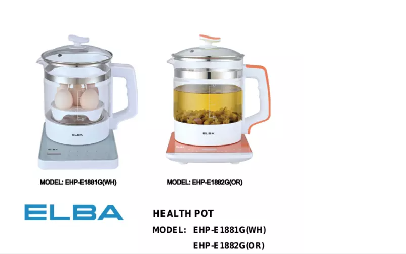 Page 1 de la notice Manuel utilisateur Elba EHP-E1882G(OR)