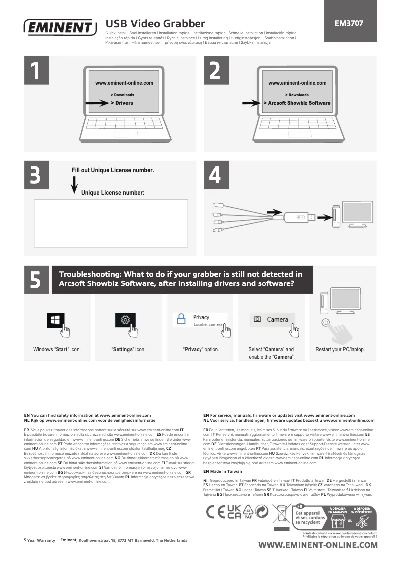 Página 1 del manual Manual de usuario Eminent EM3707