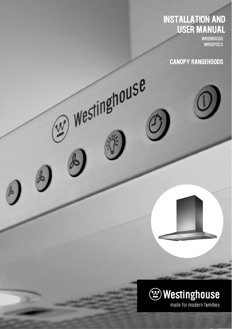 Page 1 de la notice Manuel utilisateur Westinghouse WRG970CS