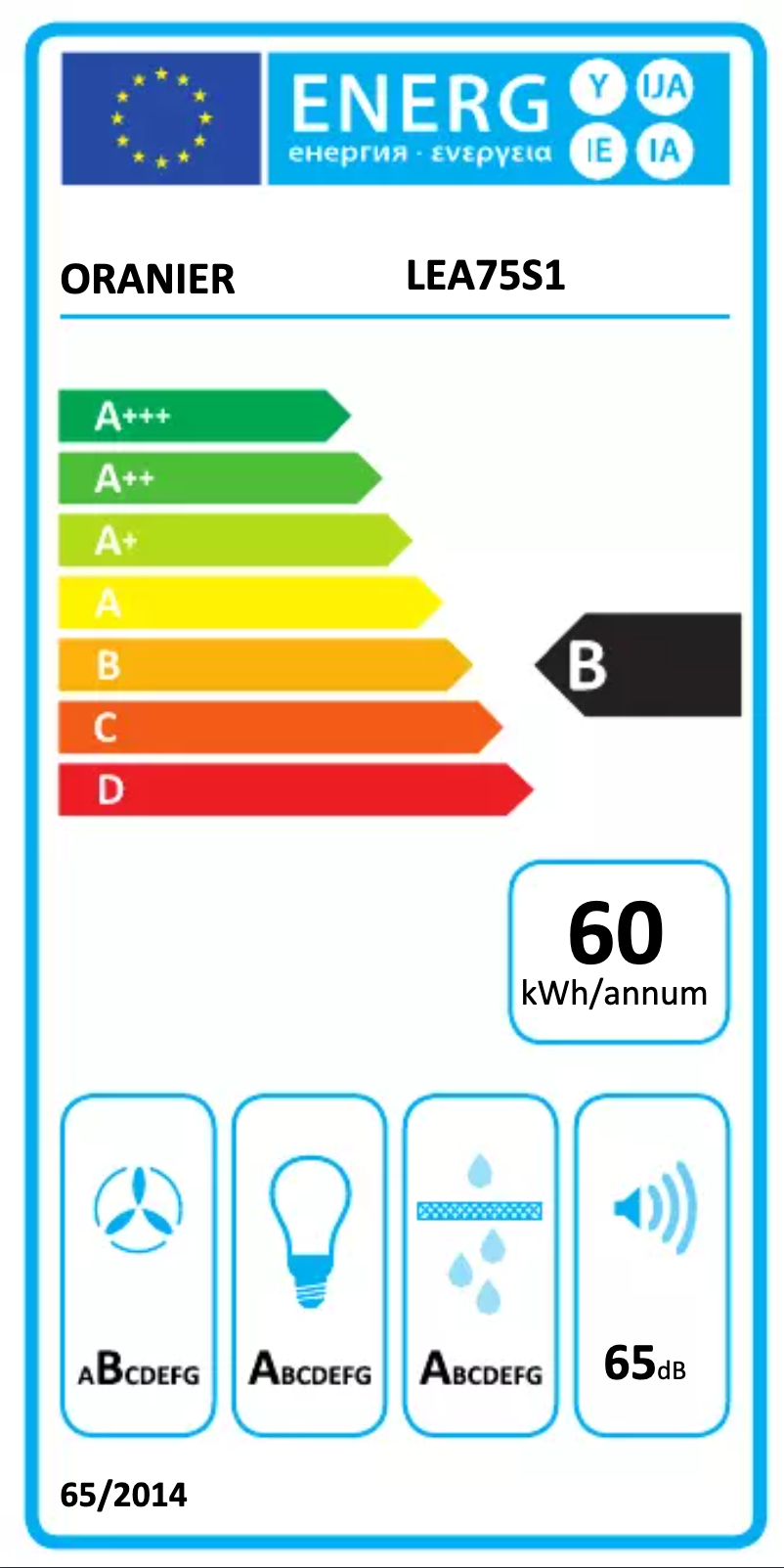 Page 1 de la notice Manuel utilisateur Oranier LEA90S1
